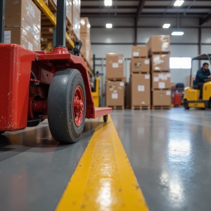 智能仓储  满足高负荷物流需求，提供耐磨易维护地面方案